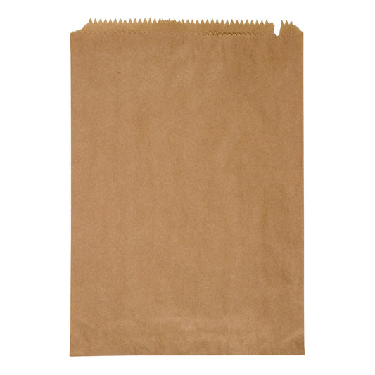 Brown Flat 6 Paper Bags 500s 235mm x 320mm ()
