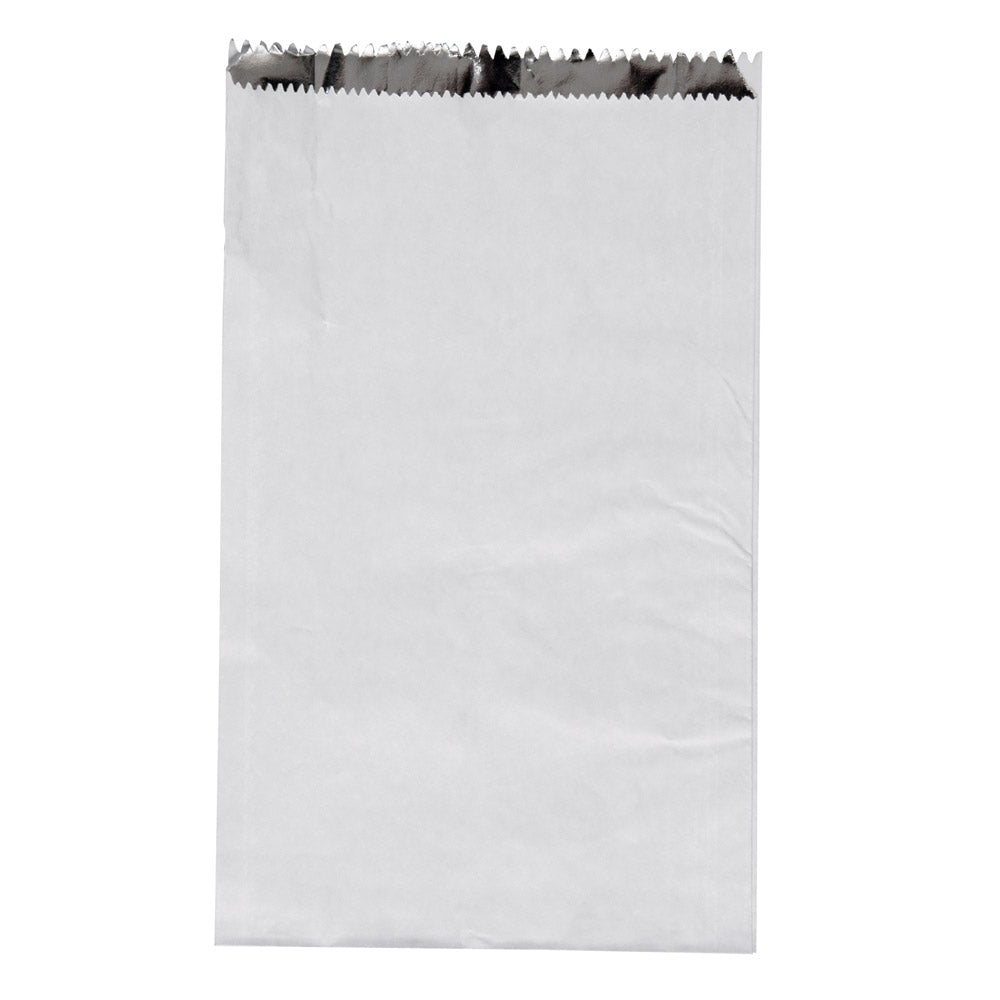 White Foil Lined Chicken Bags Large 250s 300mm x 180mm x 45mm