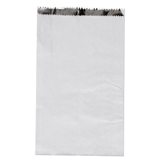 White Foil Lined Chicken Bags Large 250s 300mm x 180mm x 45mm