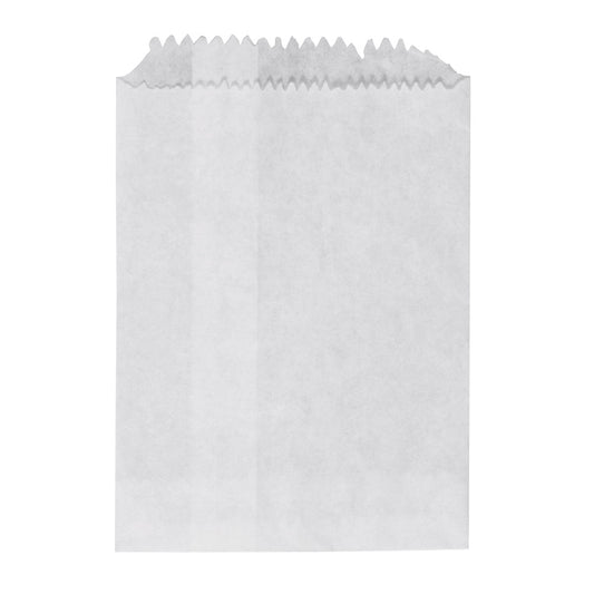 White Flat 1/4 Paper Bags 1000s 100mm x 130mm ()