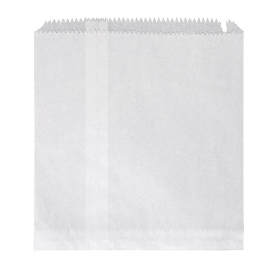 White Flat 4 Paper Bags 500s 235mm x 280mm ()