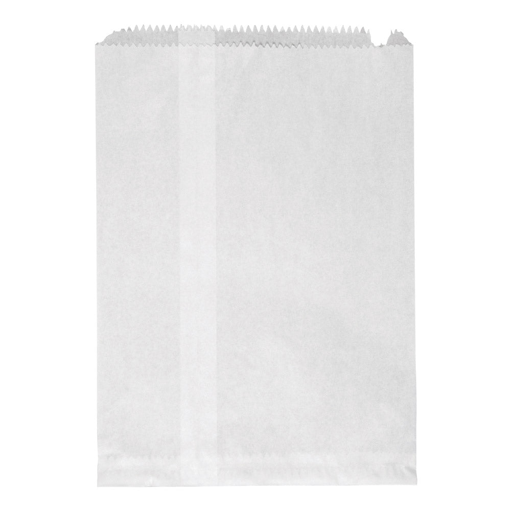 White Flat 6 Paper Bags 500s 235mm x 320mm ()