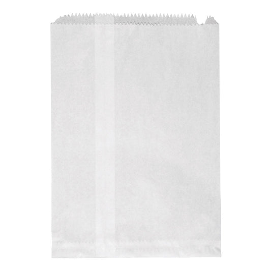 White Flat 6 Paper Bags 500s 235mm x 320mm ()