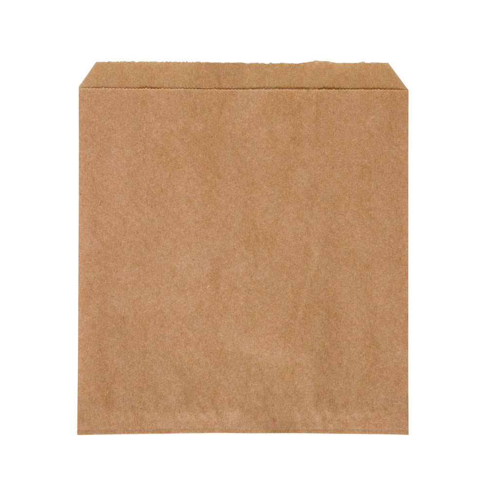 Brown Square 1 Paper Bags 1000s 180mm x 180mm ()