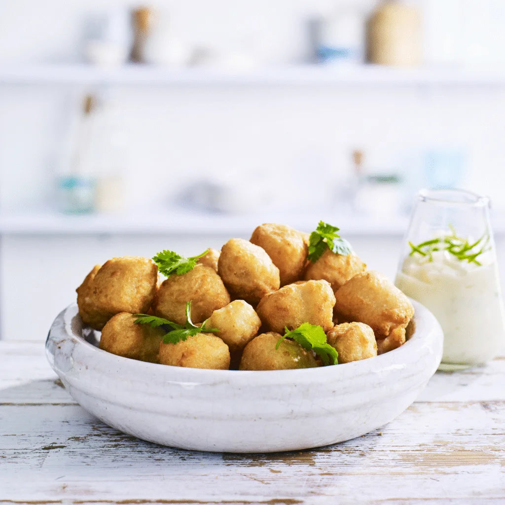 Chicken Crackles Tempura 1kg - 50 x 20g Breast Meat Halal