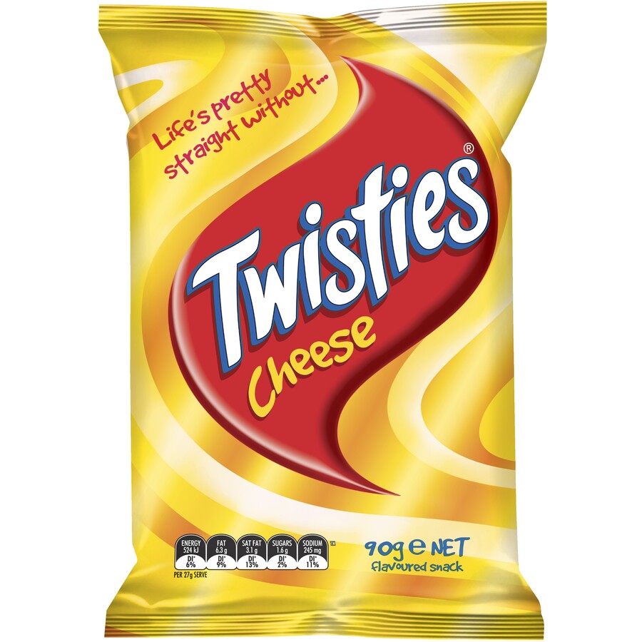 90g Cheese Twisties RRP $3.35