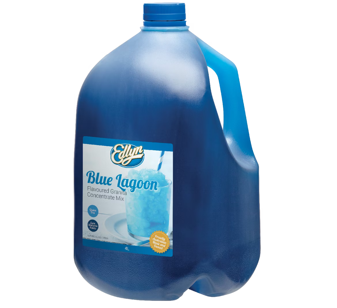 Granita Blue Lagoon Syrup 2Lt - Gluten Free Vegan Halal Kosher
