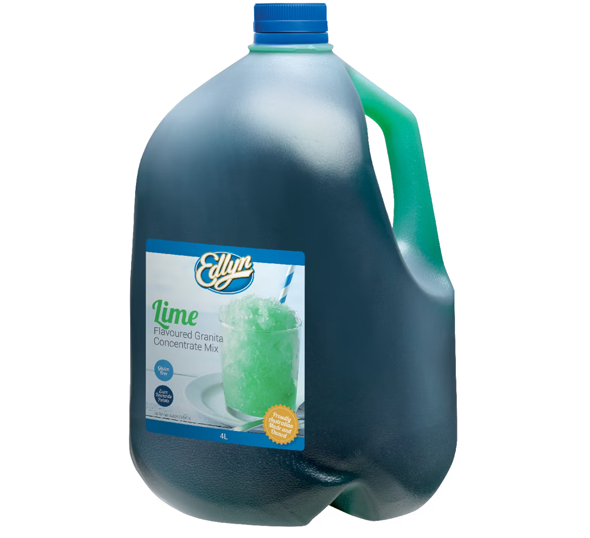 Granita Lime Syrup 2Lt - Gluten Free Vegan Halal Kosher