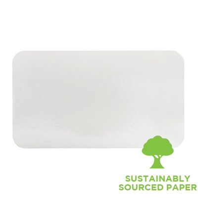 Lids Fit MRE503 & MRE505 Rectangle Foil Tray 125s 180 x 103mm