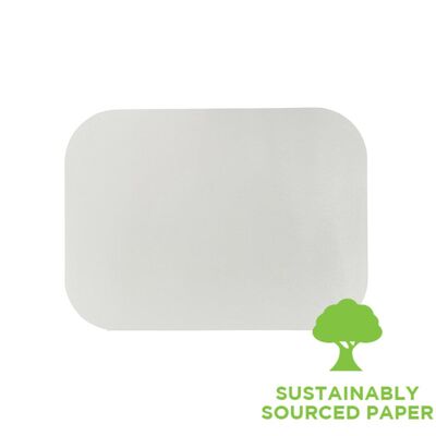Lids Fit MRE507 Rectangle Foil Tray 100s 187 x 136mm