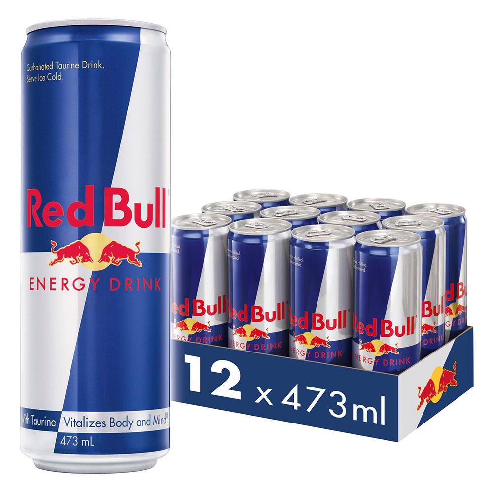 Red Bull Energy Drink 12 x 473ml CAN Unit Price includes Cont Levy