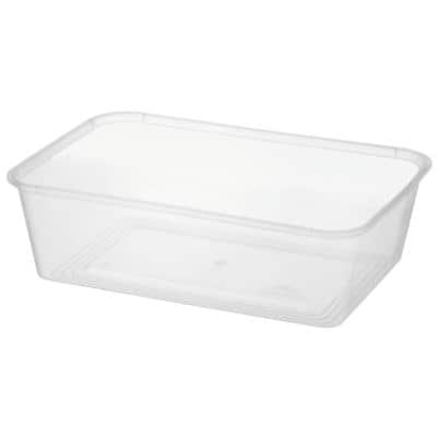 CR650 Rectangular Container 50 x 650ml Plastic