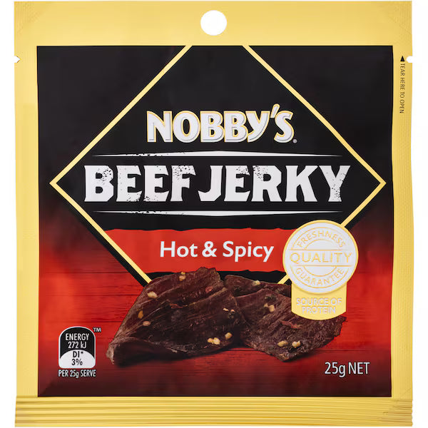 Beef Jerky Hot & Spicy 25g RRP $4.50