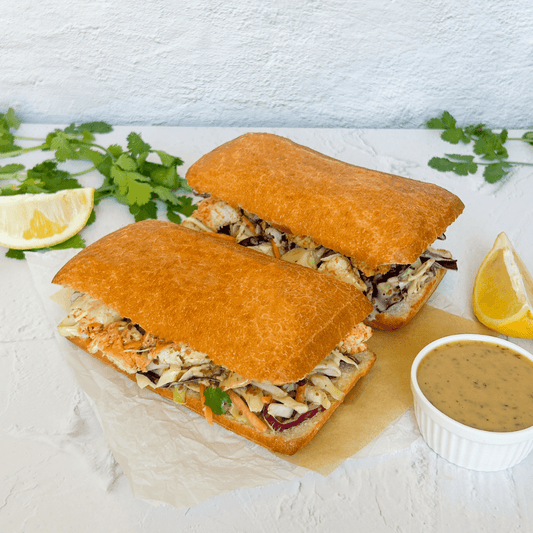 Sandwich Ciabatta 64 x 110g - Fully Baked (FB) Vegetarian (V) Plant Based (PB)