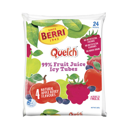 Quelch Berry 99% Fruit Juice Icy Tube 24 x 70ml