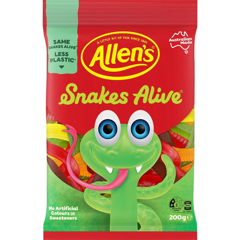 Snakes Alive 200g Hang Pack