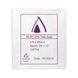 LD Bags 20x12" 100s - 35um 510x305mm