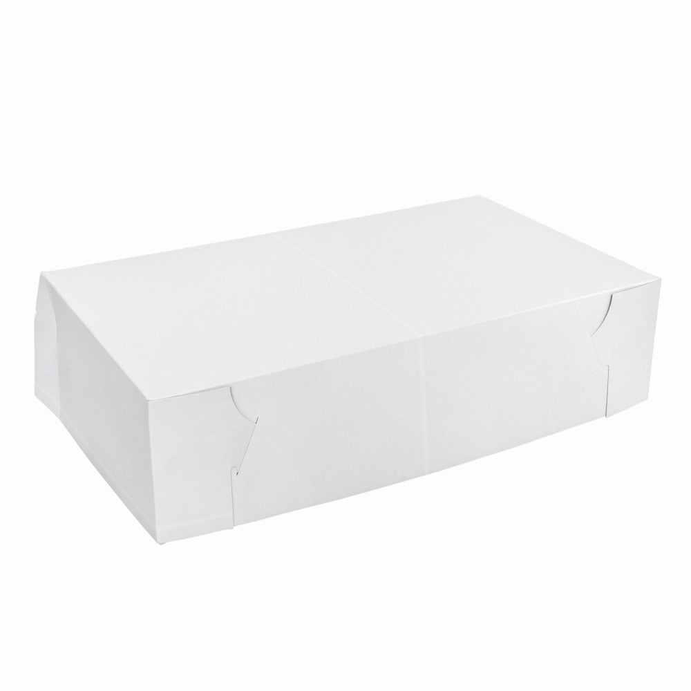 Cake Box White 1/4 Slab - 100s 385 x 230 x 100mm ()
