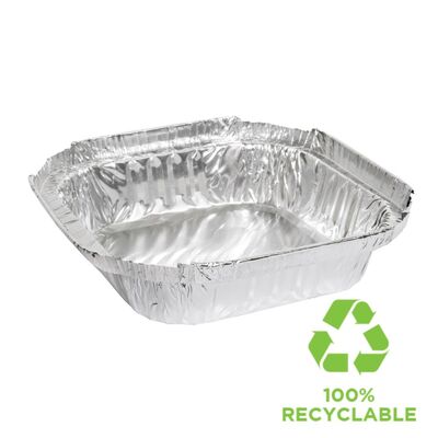 Square Foil Container MSQ403 270ml - 110s 131 x 131 x 25mm