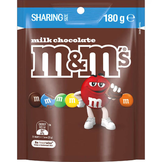 M&M Milk Chocolate 18 x 180g