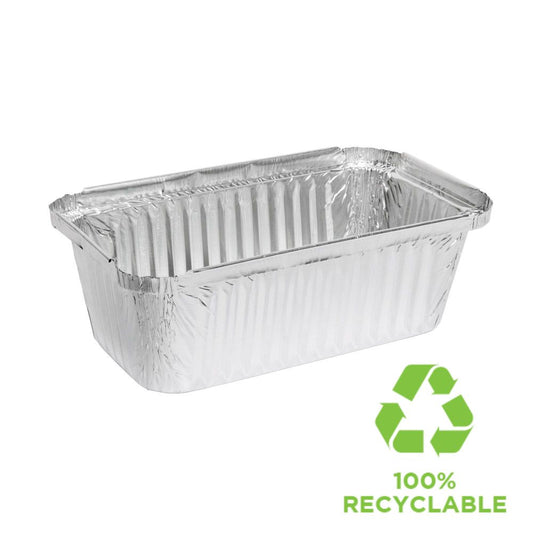 Rectangle Foil Trays Deep MRE505 - 125s 171 x 96 x 53mm