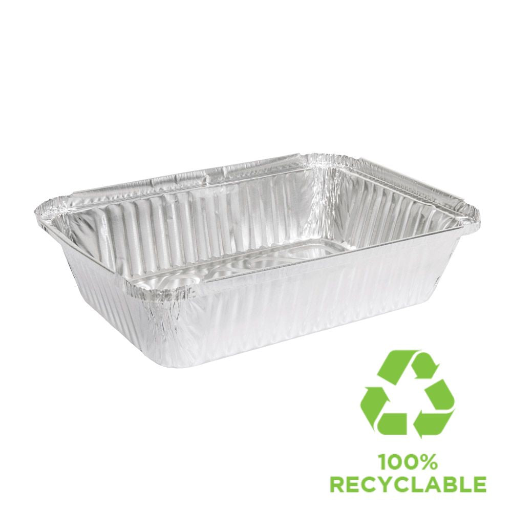 Rectangle Foil Trays MRE511 - 125s 220 x 154 x 45mm