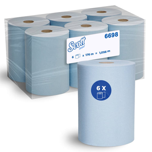 Slimroll Hand Towel Blue 176m x 20cm