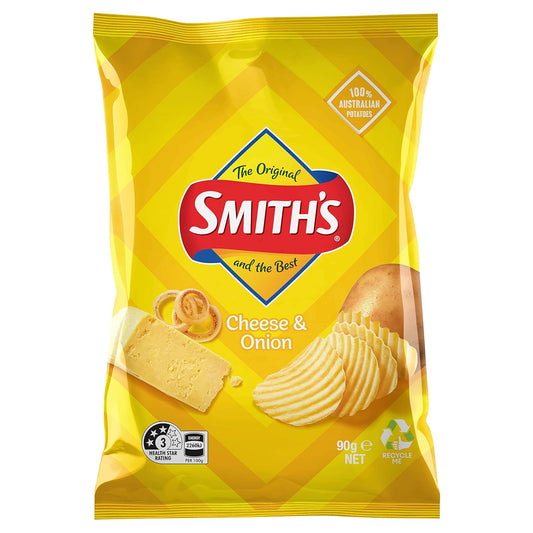 90g Crinkle Cheese & Onion RRP $3.75