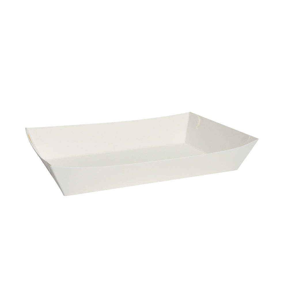 Food Trays White Paper Large 100s 170 x 85 x 55mm