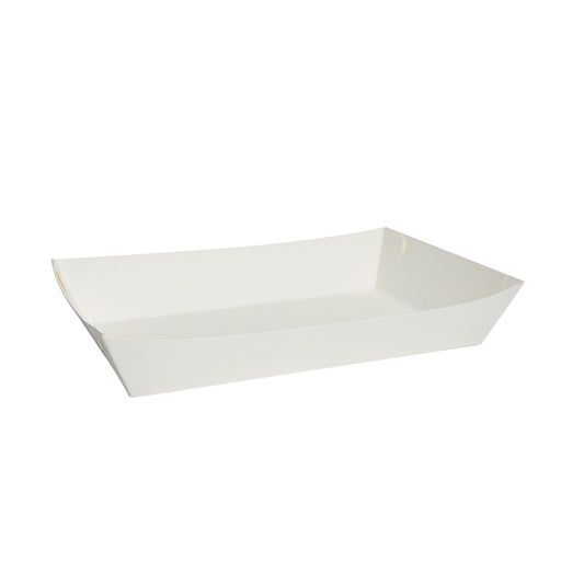 Food Trays White Paper Large 100s 170 x 85 x 55mm