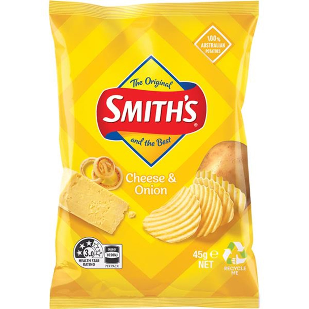 45g Crinkle Cheese & Onion RRP $2.05