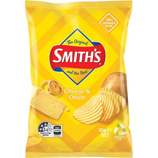 45g Crinkle Cheese & Onion RRP $2.05
