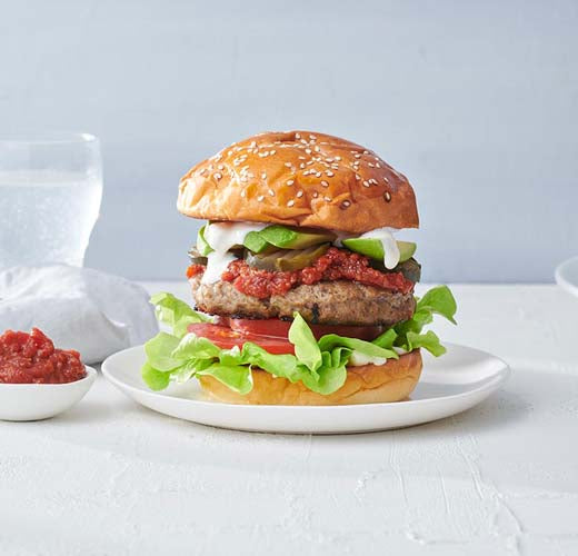 Beef Burger 15 x 180g - Par Cooked