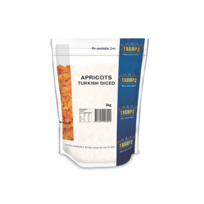 Apricots Turkish Diced 1kg - Vegan Origin - Turkey Packed in Australia