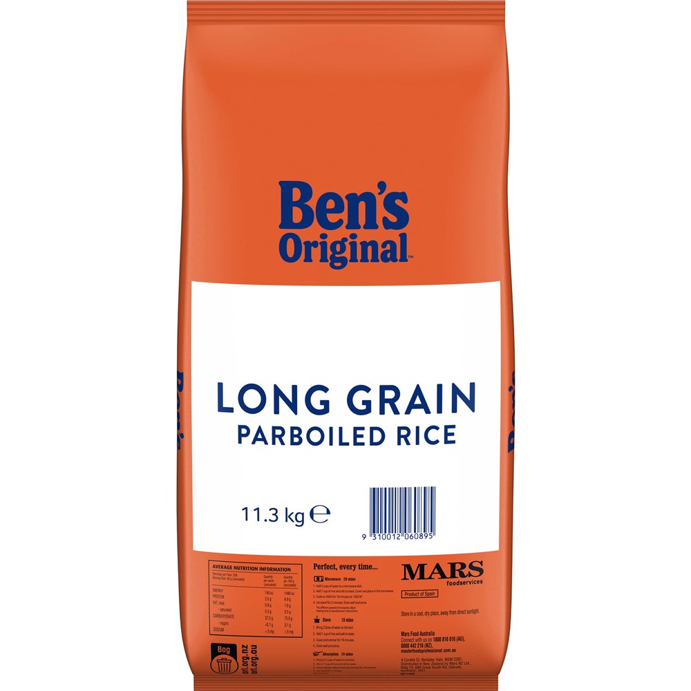 Parboiled Long Grain White Rice 11.3kg