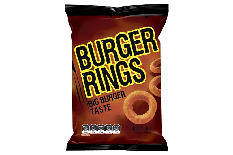 45g Burger Rings RRP $2.05