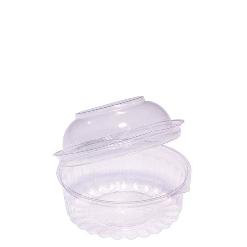 Food Bowl 12oz - 365ml Clear w Hinged Dome Lid 50s 118 x 85mm ()