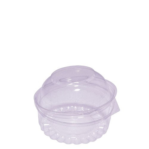 Food Bowl 8oz - 227ml Clear w Hinged Dome Lid 50s 116 x 45mm ()