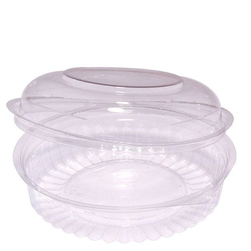 Food Bowl 20oz - 570ml Clear w Hinged Dome Lid 50s 175 x 65mm ()