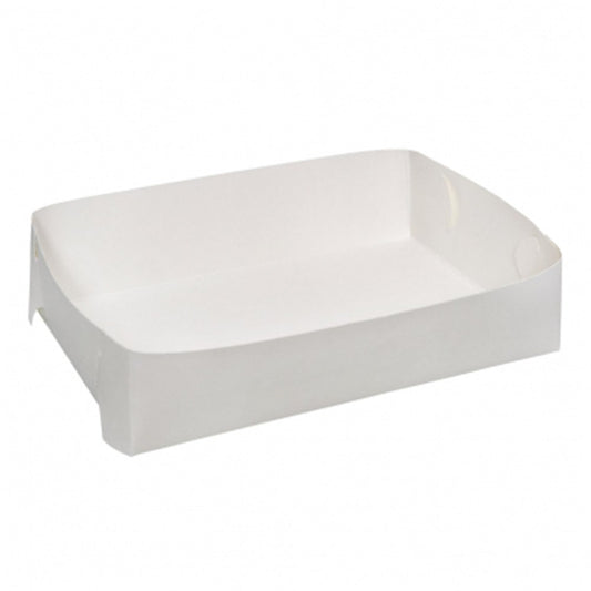 Food / Cake Trays #23 White 200s 230 x 150 x 45mm ()