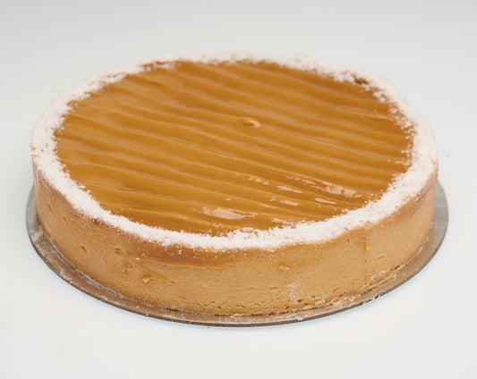 Caramel Ricotta Cheesecake 2.75kg Whole Marked 16 Portions