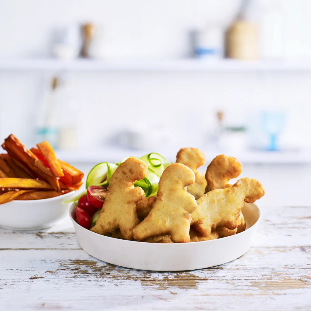 Dino Snacks Tempura Breast Nuggets 1kg - 50 x 20g Fully Cooked