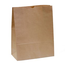 Brown Blocked Bottom Paper Bags SOS #20 - 250s 430 x 305 +170mm