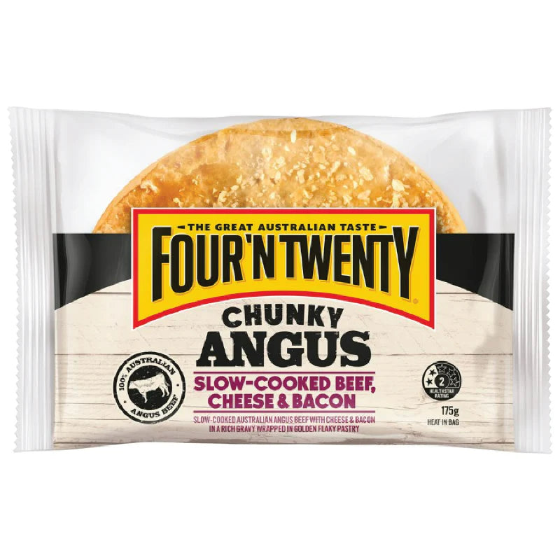 Chunky Angus Beef Cheese & Bacon 12 x 175g