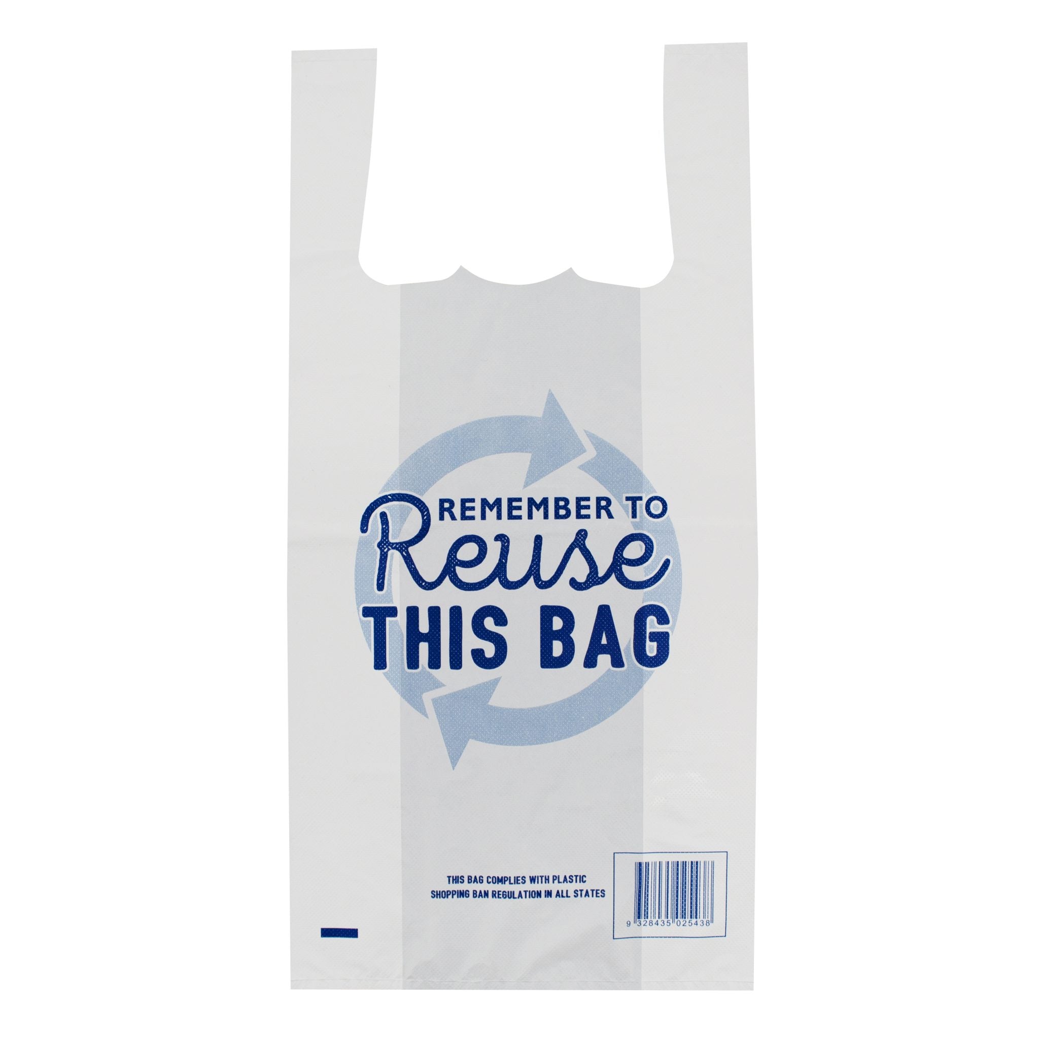 Singlet Bags Medium 100s - 37um - QLD Reusable CERTIFIED - 500 (L) x 250 (W) x 120mm (G)