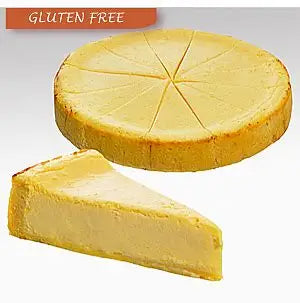 New York Baked Cheesecake 2kg Gluten Free Pre-Cut 16 Portions