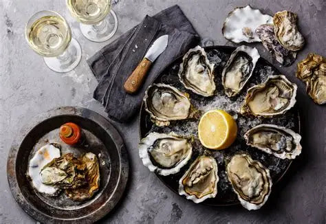 Oysters 1/2 Shell Medium 10 Doz - Size 75-90mm Origin - New Zealand