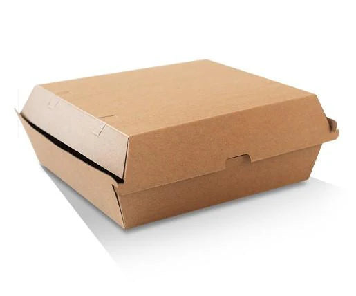 Dinner Box 25s Brown Kraft 178 x 160 x 80mm