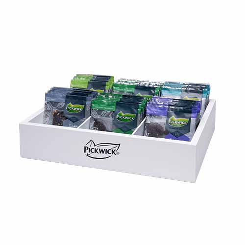 Tea Box in Room White with 6 Sections