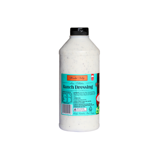Ranch Dressing 1kg Squeeze Bottle Gluten Free (GF)  (WOMBAT VALLEY)